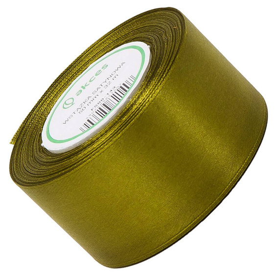 Olive Satinband 50mm - 32mb