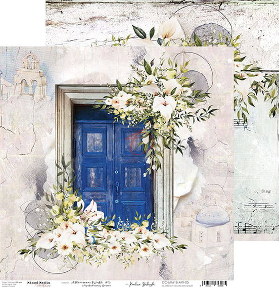 CRAFT OCLOCK Set 6 Blatt 30,5x30,5cm doppelseitig Scrapbooking Papier 250g, Afternoon Walk 