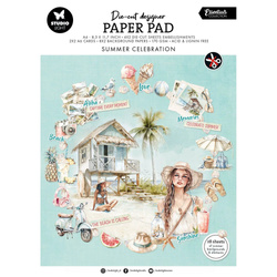 STUDIO LIGHT 20Blatt A4 Papierset + Elemente Scrapbooking Papier, Summer Celebration Meer Sommer