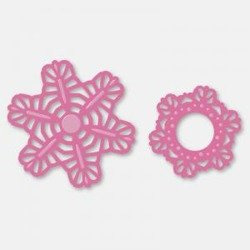 Stanzform Präge Stanzschablone Cutting Die - Couture Creations - Seerosen-Set - Serviette, Rahmen