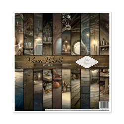 ITD COLLECTION Scrapbooking Papier Set 30x30 cm - Mouse World - Interior