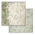 Scrapbooking Papier Set 20x20 - Herbarium Silvae Hintergrund - Stamperia