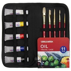 Reise-Malset im Koffer - Phoenix - Ölfarben 5x12 ml, 5 Pinsel