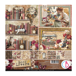 Scrapbooking Papier Set 20x20 cm - Bastelpapier - Ciao Bella - Book Lovers