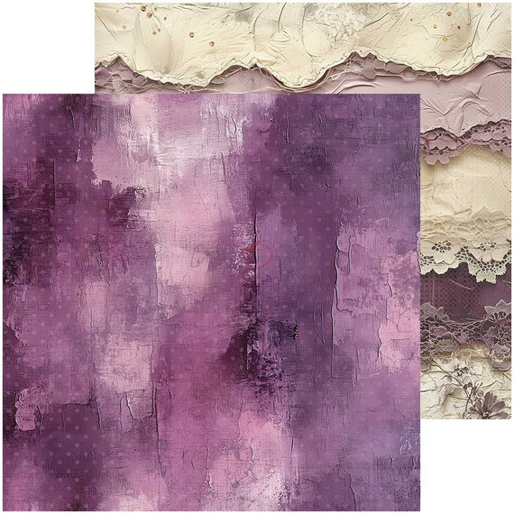 Scrapbooking Papier Set 20x20 - Craft o'clock - Plum & Caramel mix