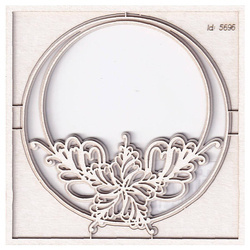 Dekorpappe Die Cut Chipboard Daydream kleiner 3D Rahmen - kleiner geschichteter Rahmen - Scrapiniec