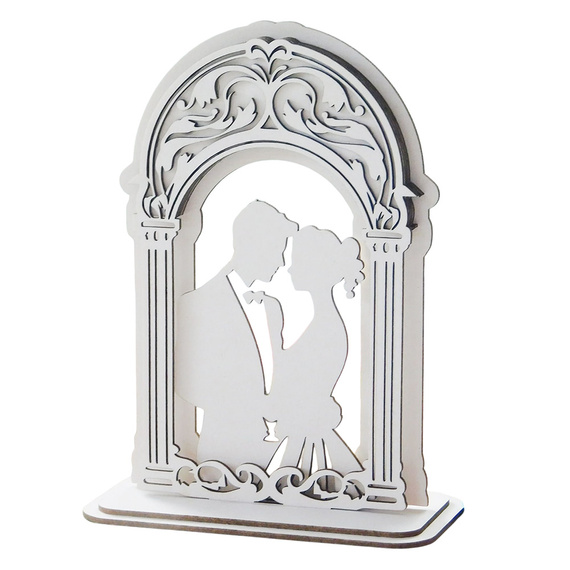 Die Cut Chipboard - dekoration Couple I für Explosionsbox - Kreatywna Pracownia