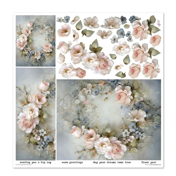 ITD COLLECTION Setz 11Stk 30x30cm Scrapbooking Papier - Celebrate the Moments