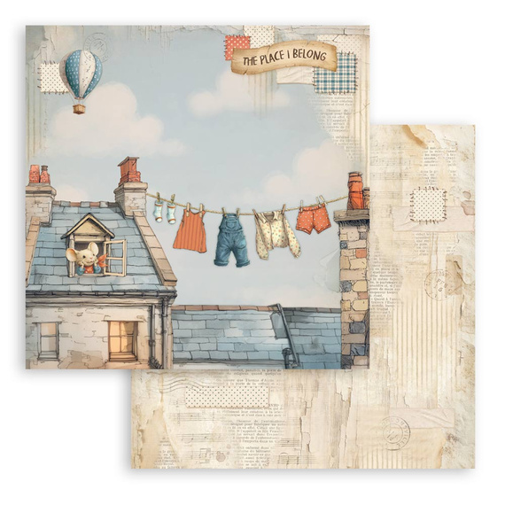 Scrapbooking Papier Set 30x30 - Family - Stamperia