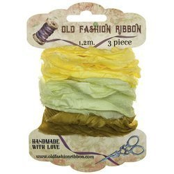 Dekorative VINTAGE Shabby Bänder Set 3 x 1,2 m Wrapping Ribbons, OLDZ02