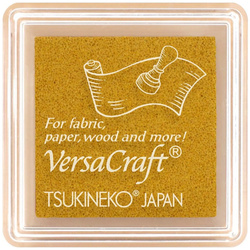 Tsukineko VersaCraft Small Pigmentstempelkissen für Stoff, Leder, Papier - Mustard Yellow