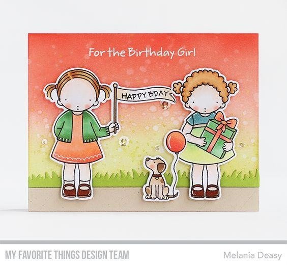 MY FAVORITE THINGS -  Klar Stempel Stamps Clearstamp, For the Birthday