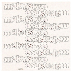 SCRAPINIEC Dekorpappe Die Cut Chipboard Dekoration, Inschrift Maleństwo 3700