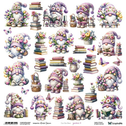 SCRAPandME 30x30cm einseitig Scrapbooking Papier 250g, Gnomes 3