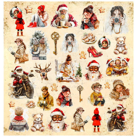 UHK Gallery Set 6 Blatt 30,5x30,5cm Scrapbooking Papier 250g,  Holiday Glow