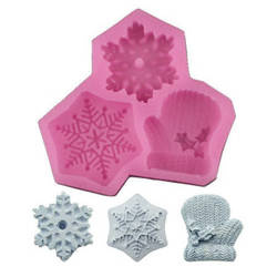 STAFIL SILIKONFORM Mold Abformen Gießen Mould, Schneeflocken, Handschuh