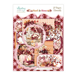 Papierumschläge und Anhänger - Mintay - Rust & Rose 27 Stück