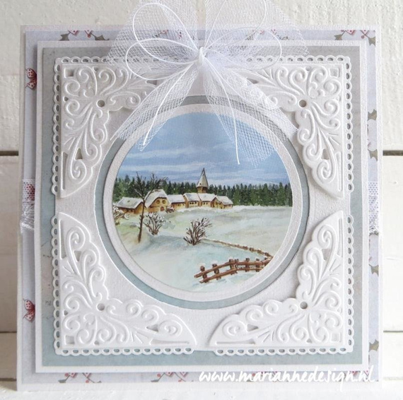 Stanzform Präge Stanzschablone Cutting Die - Marianne Design - Petras Dreieck - dreieckiger Rahmen und dekorative Ecke