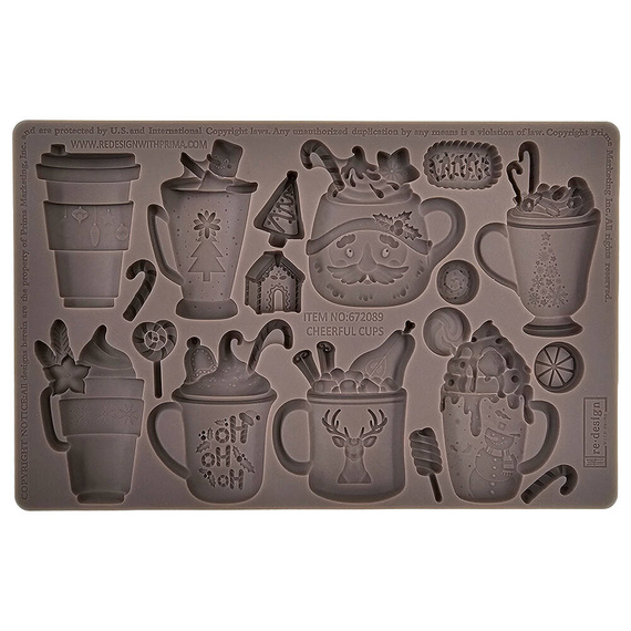 PRIMA SILIKONFORM Mold Abformen Gießen Mould, Cheerful Cups