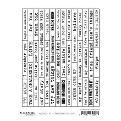 CRAFT O'CLOCK Englische Inschriften - Karton - MM 06