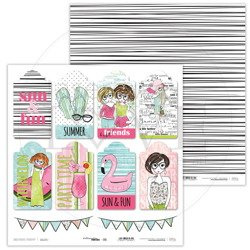 LASEROWE LOVE 30,5x30,5cm doppelseitig Scrapbooking Papier 250g Watermelon Firends 06