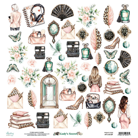 Scrapbooking Papier Set 30x30 - Mintay - Lady's Secret