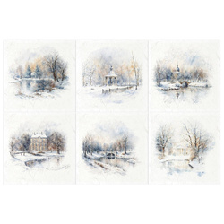 Scrapbooking-Bastelpapier-Set reisfelder - ITD - RSM139 Winteransichten