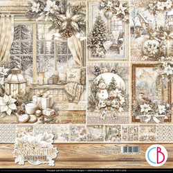 Scrapbooking Papier Set 30x30 cm – Paper Pad- Bastelpapier - Ciao Bella – Winter Season