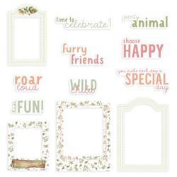 P13 - Papierelemente -  Frames and Words  Woodland cuties - 12 Stück