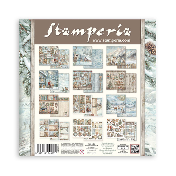 Scrapbooking Papier Set 30x30 - The Owl's House - Stamperia