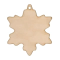 Holzdeko Schneeflocke zum Decoupage - 12 cm - Bastelanhänger