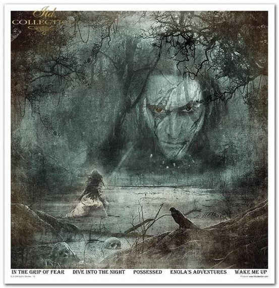 ITD COLELECTION Satz von 11St Scrapbooking-Papieren, 30x30 cm Gothic Stories