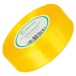 Satinband 25 mm - sonnig gelb - 32 Meter
