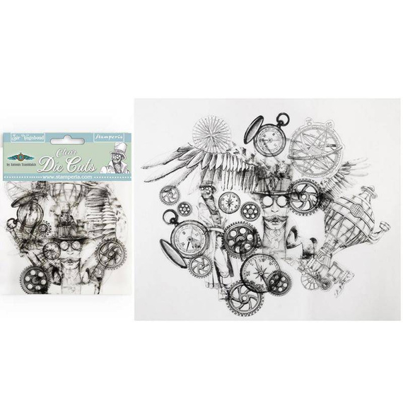 STAMPERIA Clear Die Cuts Formen auf Folie SCRAPBOOKING embellishments - Sir Vagabond