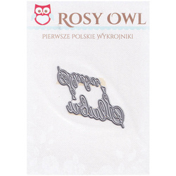 Stanzform Präge Stanzschablone Cutting Die - Rosy Owl - Ślubu