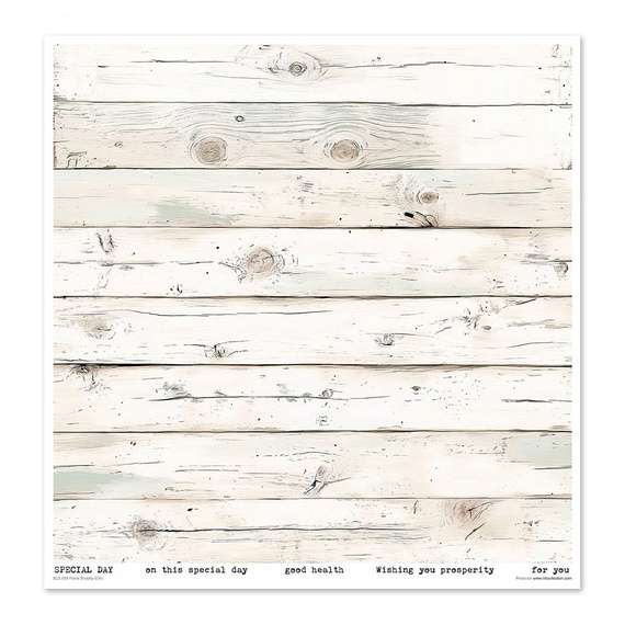 ITD COLLECTION Setz 11Stk 30x30cm Scrapbooking Papier - Floral Shabby Chic