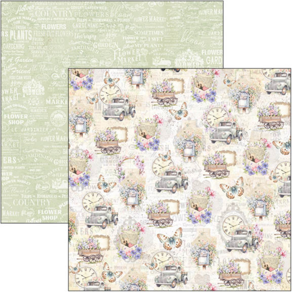 CIAO BELLA Satz 7Stk 30x30cm doppelseitigen Scrapbooking Papier -  Flower Shop