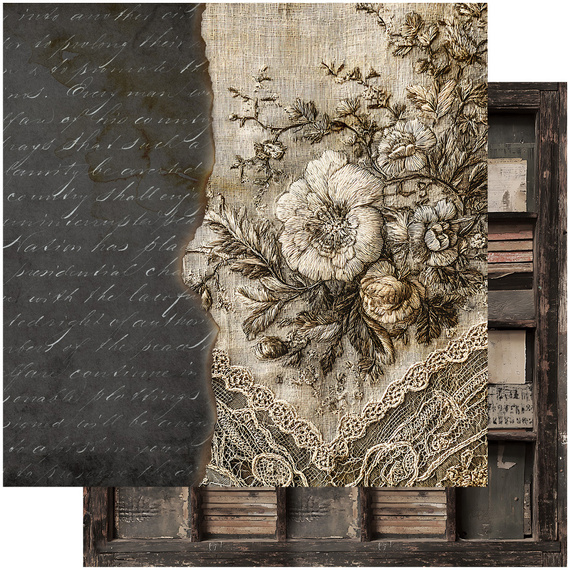 ALCHEMY OF ART 24Blatt 15x15cm doppelseitig Scrapbooking Papier, In shades of blue