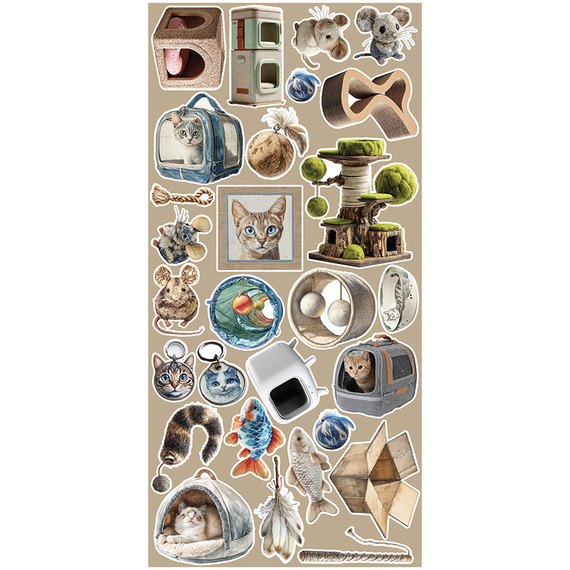 Scrapbooking-Zubehör-Set - Craft o'clock - Cats