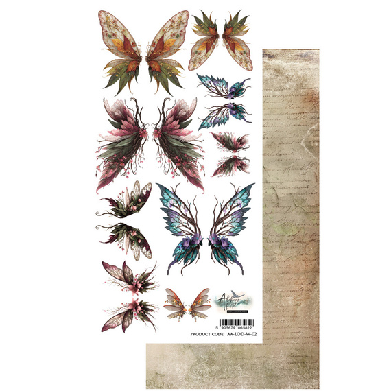 ART ALCHEMY 15x30cm Scrapbooking Papier,  The Legends of the Dragons