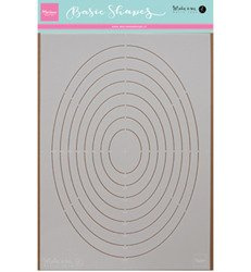 MARIANNE DESIGN Mixed Media Schablone STENCIL - Oval Ovale