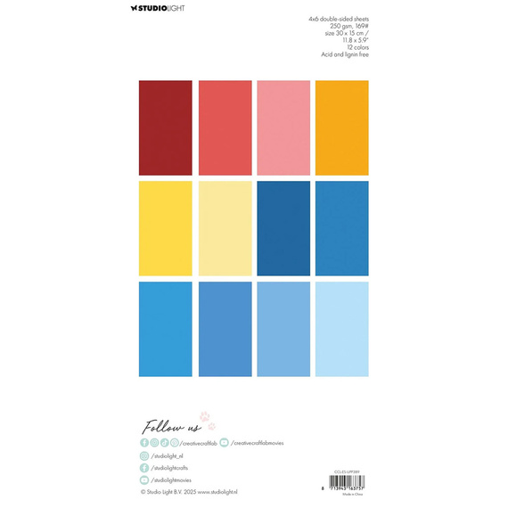 Scrapbooking Papier Set 15x30 - StudioLight - Happiness