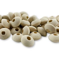 Holzperlen in geschlossener Box, Mischungsgröße 234 Stück