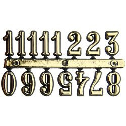 Arabische Ziffern für die Uhr - Gold