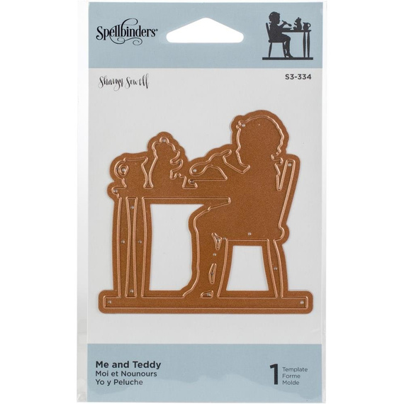 Stanzform Präge Stanzschablone Cutting Die - Spellbinders - Ich &amp; Teddy das Kind und der Teddybär
