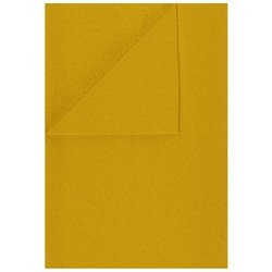 100% Wolle Filz WOLLFILZ Bastelfilz Dekofilz 20x30cm/1,5 mm/450g, 5681 senffarbe
