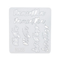 Dekorpappe Die Cut Chipboard - tauferinnerung Inschrift einzeln klein - Kreatywna Pracownia