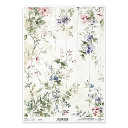 ITD Reispapier Decoupage Bastelpapier Serviettentechnik-R2596 floraler Hintergrund