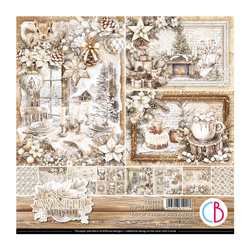 Scrapbooking Papier Set 20x20 cm - Bastelpapier - Ciao Bella – Winter Season