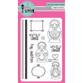 PINK & MAIN - Transparent Stempel Motivstempel Clear Stamp - Dollface matryoshkas